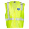 Unisex Single Pocket Zipper Mesh Vest Thumbnail
